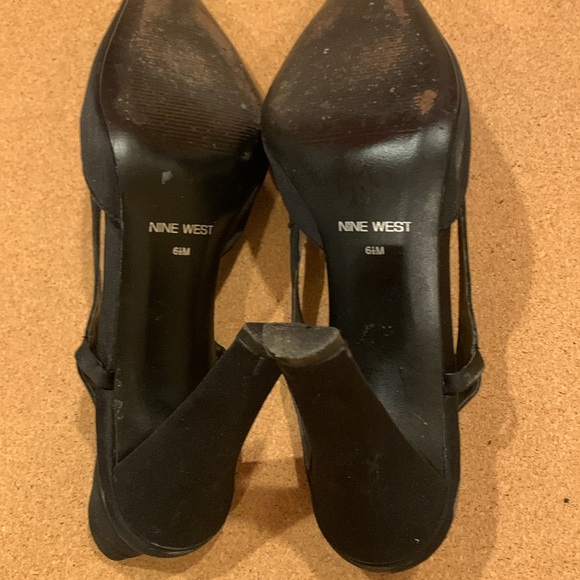 Nine West Black Shoes size 6.5 - Picture 8 of 12